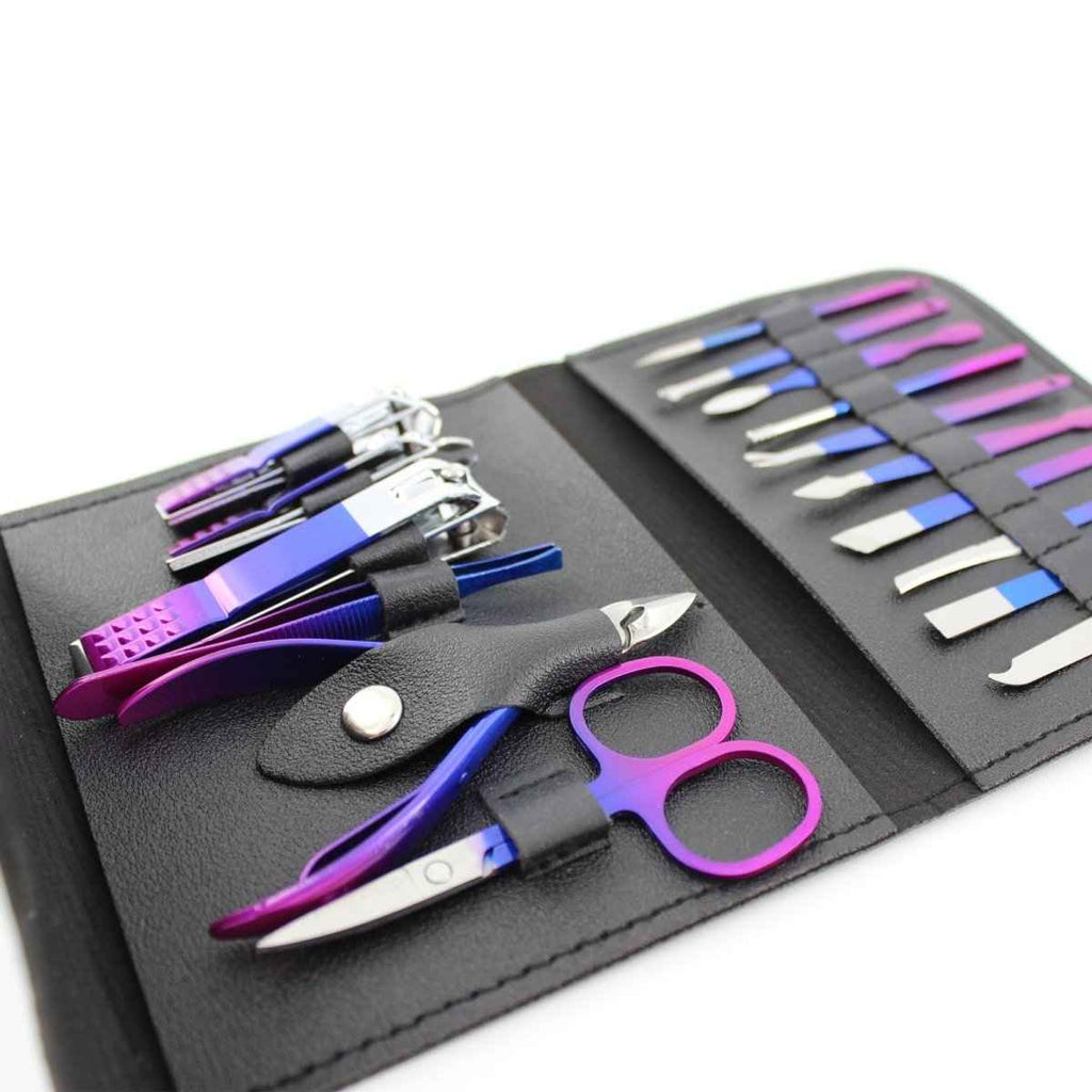 Nail Clippers Pedicure Kit – 16-Piece Grooming Set with Case Dashing Nova