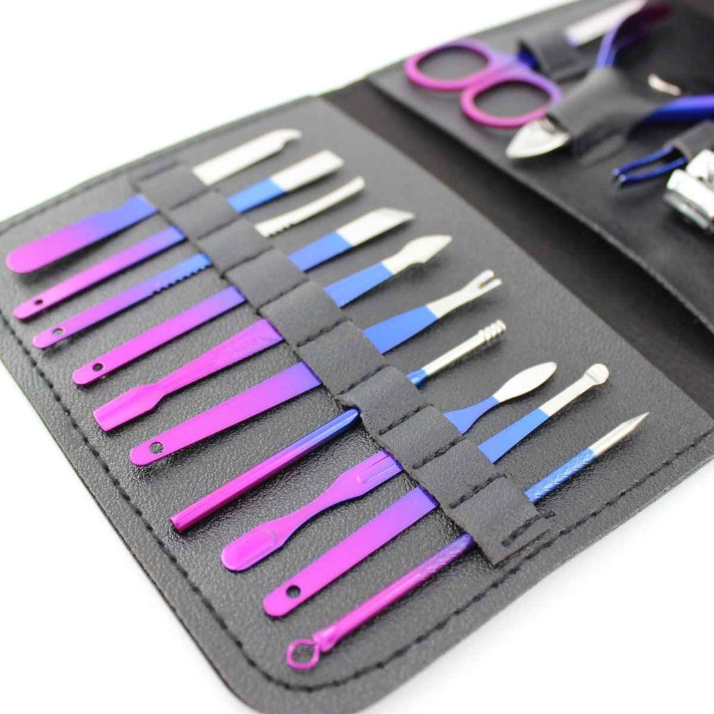 Nail Clippers Pedicure Kit – 16-Piece Grooming Set with Case Dashing Nova