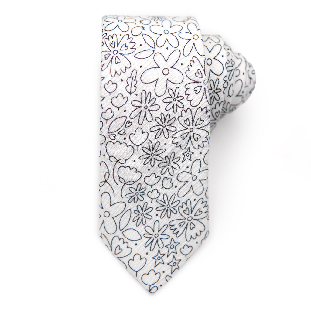 Rad FLORAL Coloring Tie