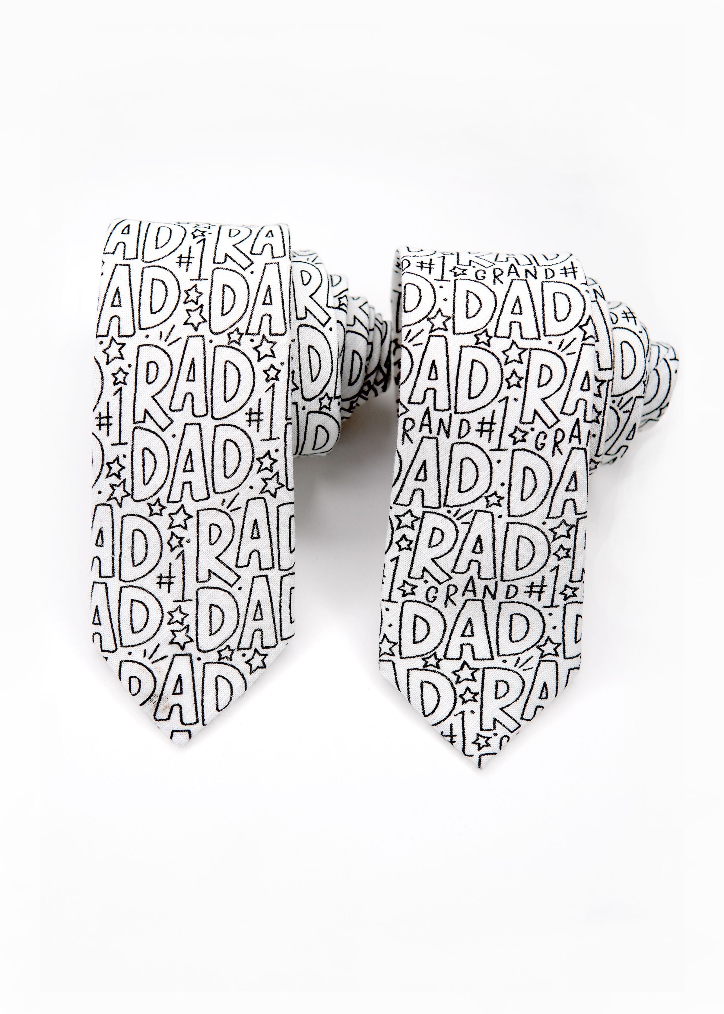 Rad GRAND Dad Coloring Tie