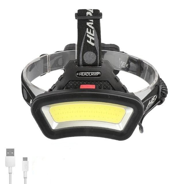 Rechargeable Usb Headlamp 500m Long Range Waterproof Headlight Lightweight Flashlight Hight Lumens Adjustable  Floodlight  For Outdoor Searchlight Hiking Camping Running Fishing Best Headlamps Stevvex