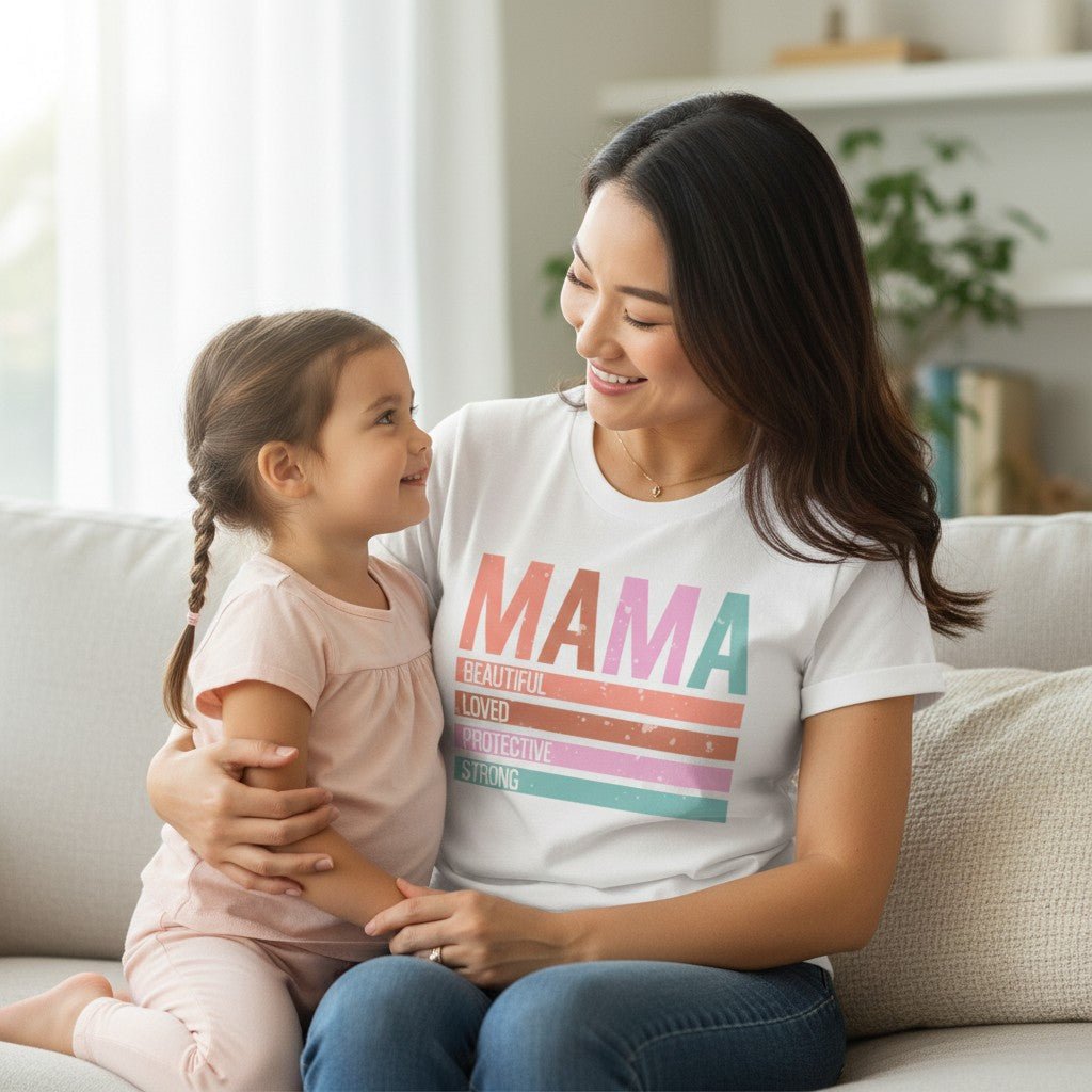 Minimalist Mama Graphic T-Shirt 100% Cotton Women's Casual Mom Life Top
