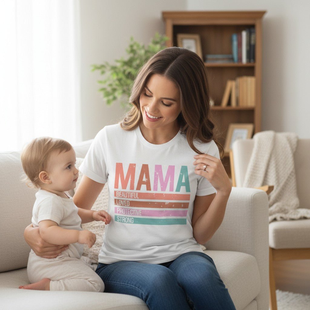 Minimalist Mama Graphic T-Shirt 100% Cotton Women's Casual Mom Life Top