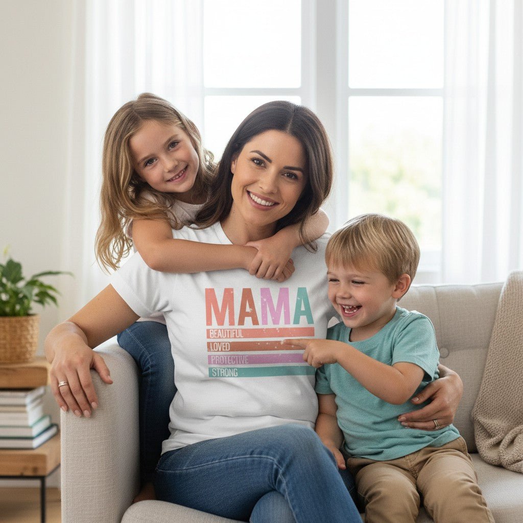 Minimalist Mama Graphic T-Shirt 100% Cotton Women's Casual Mom Life Top