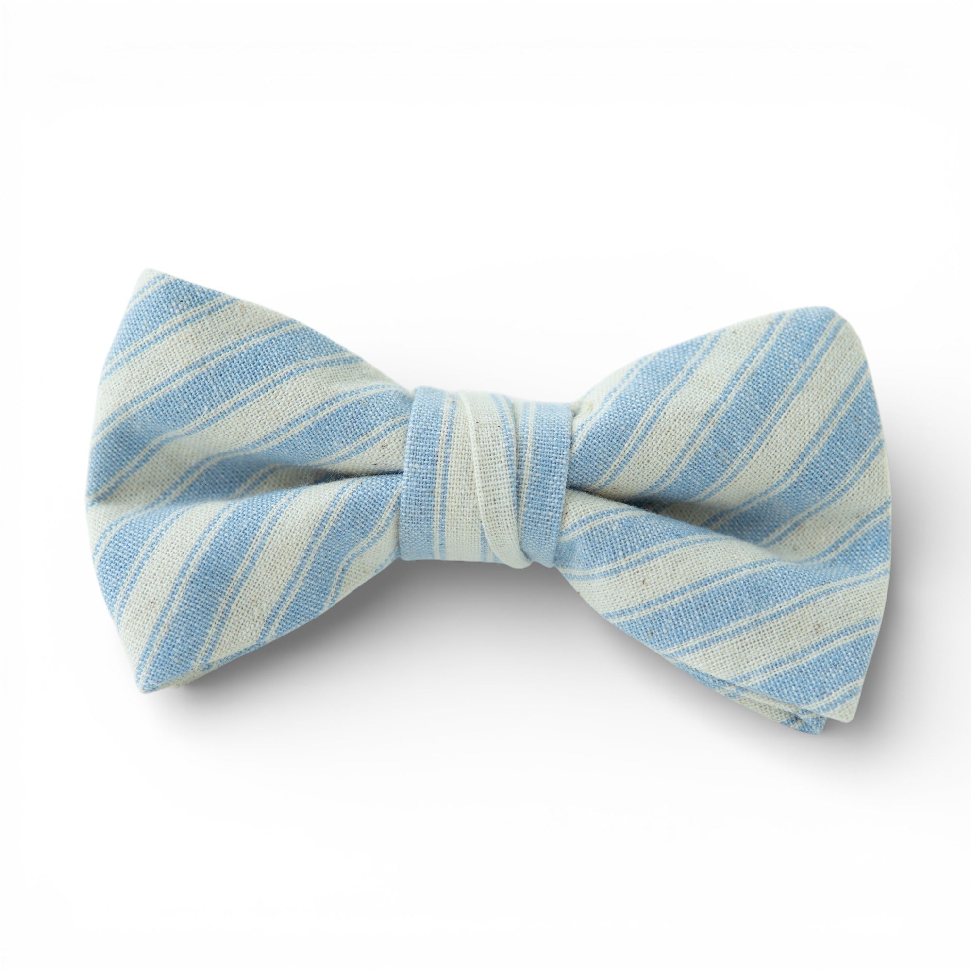 Robin Egg Stripe - Boys Bow Tie