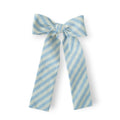 Robin Egg Stripe - Lady Hair Bow