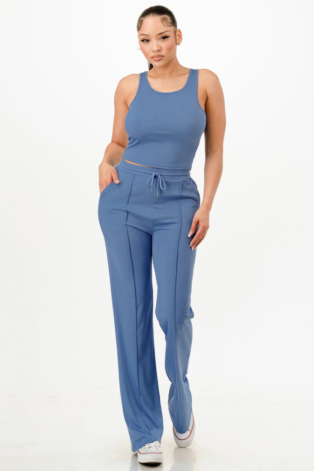 Everyday Ease Ribbed Tank & Pant Set