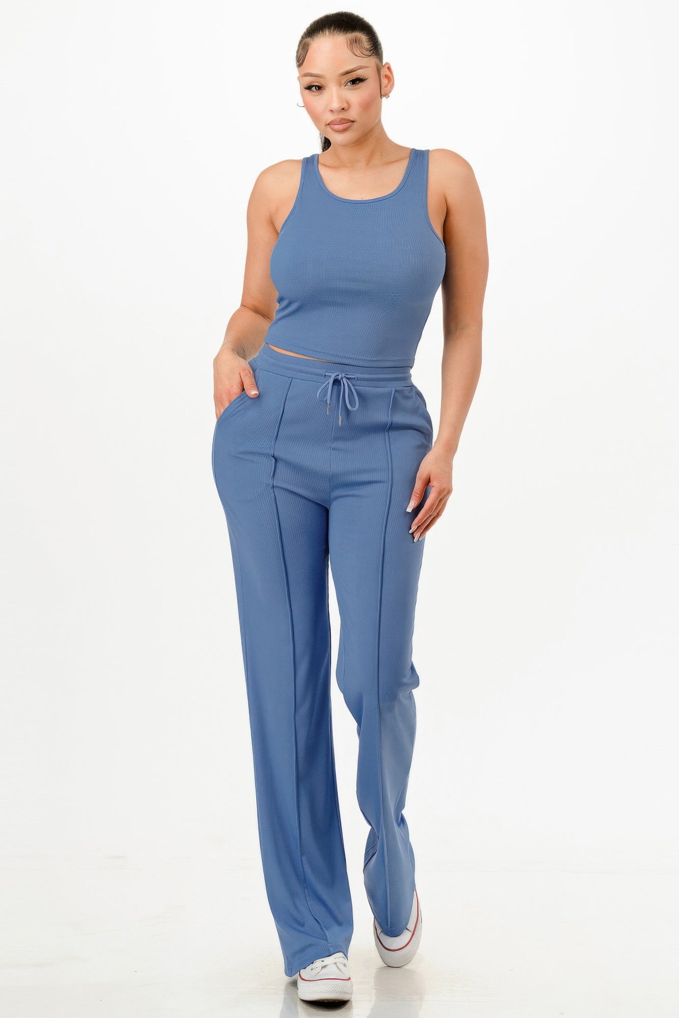 Everyday Ease Ribbed Tank & Pant Set