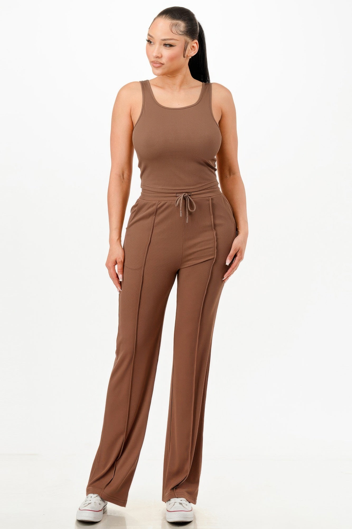 Everyday Ease Ribbed Tank & Pant Set