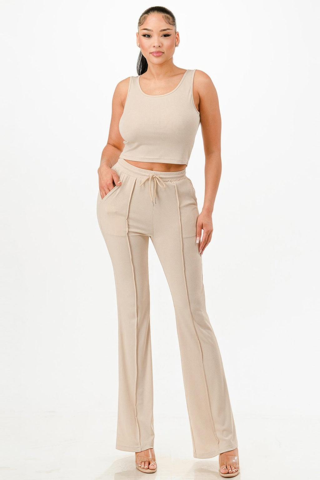 Everyday Ease Ribbed Tank & Pant Set