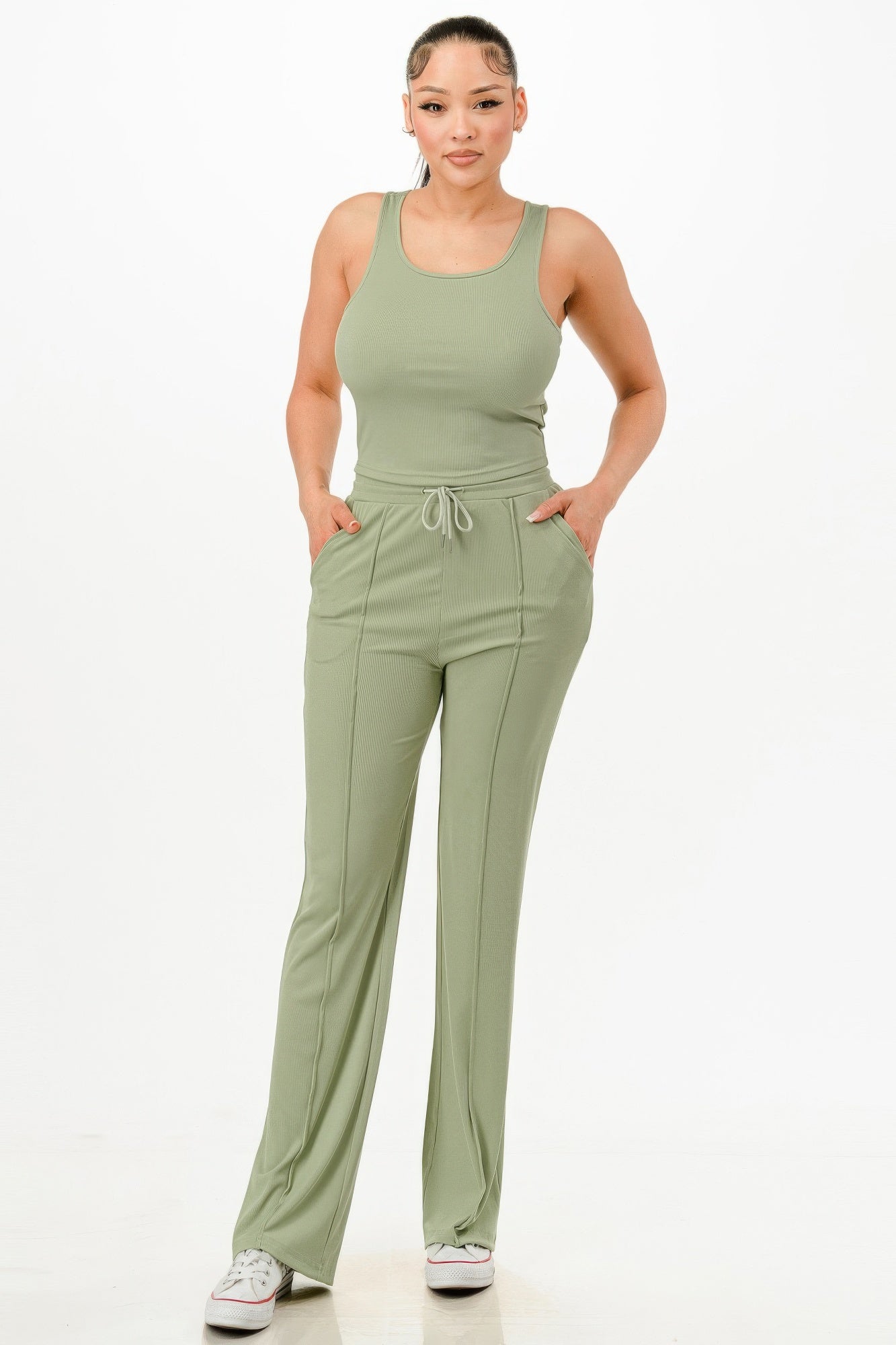 Everyday Ease Ribbed Tank & Pant Set
