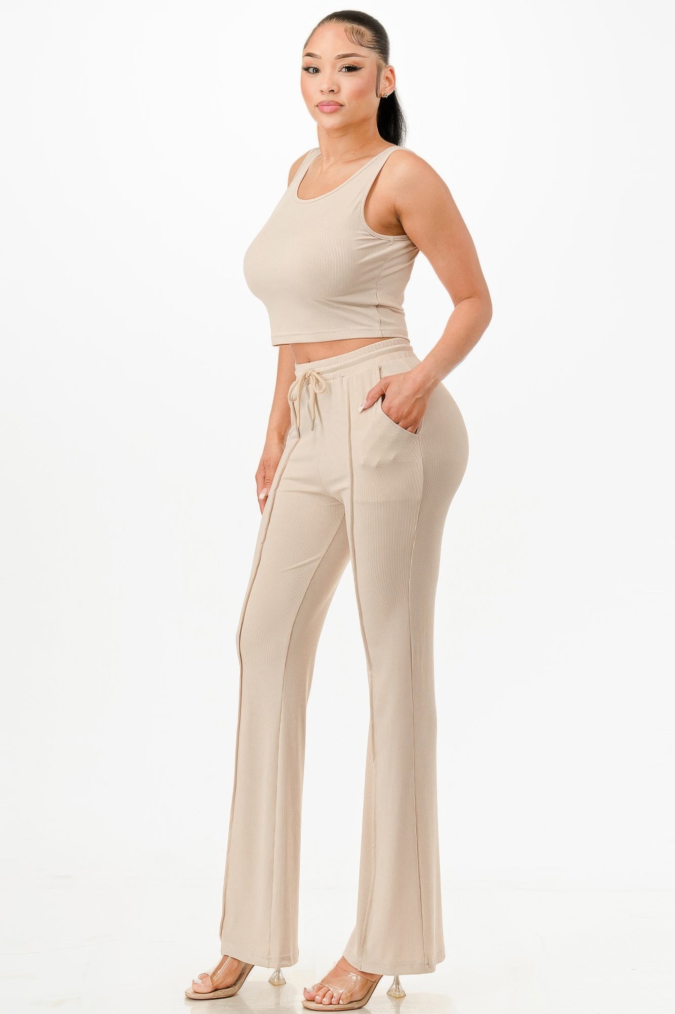 Everyday Ease Ribbed Tank & Pant Set