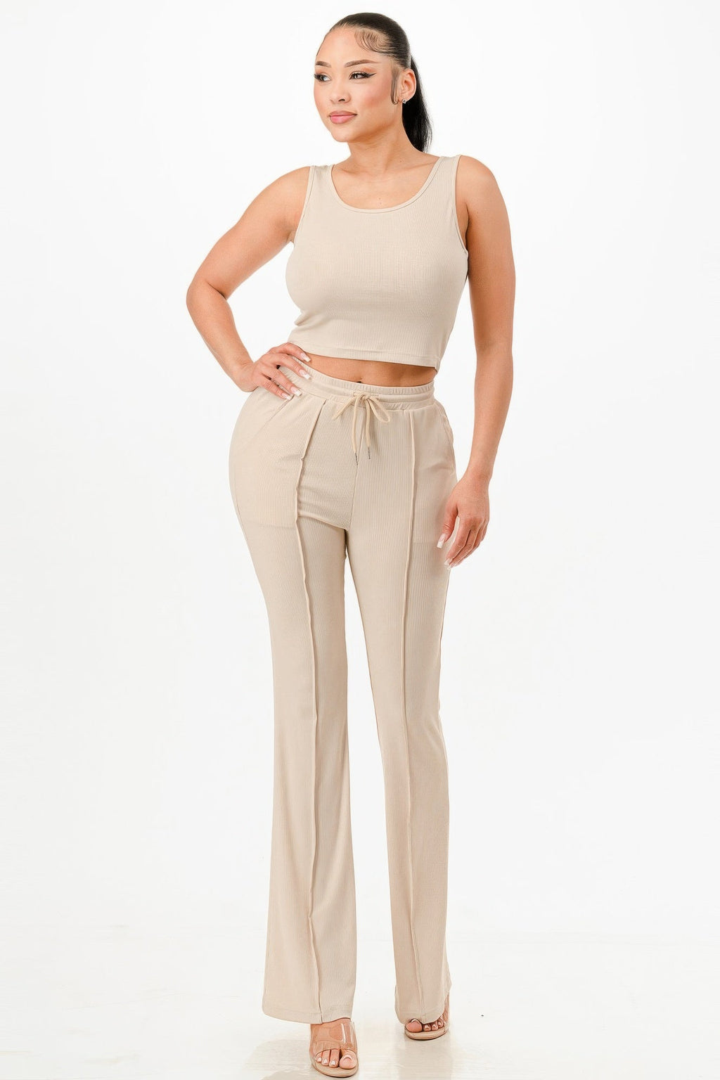 Everyday Ease Ribbed Tank & Pant Set