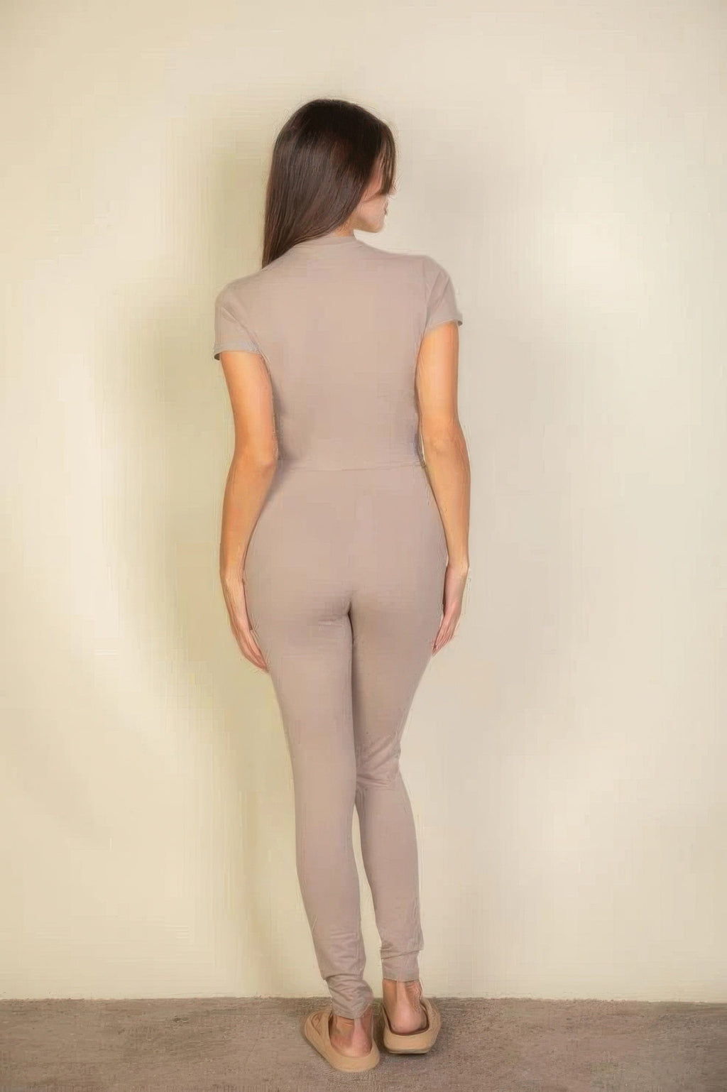 Essential Fit Short Sleeve Two-Piece Legging Set