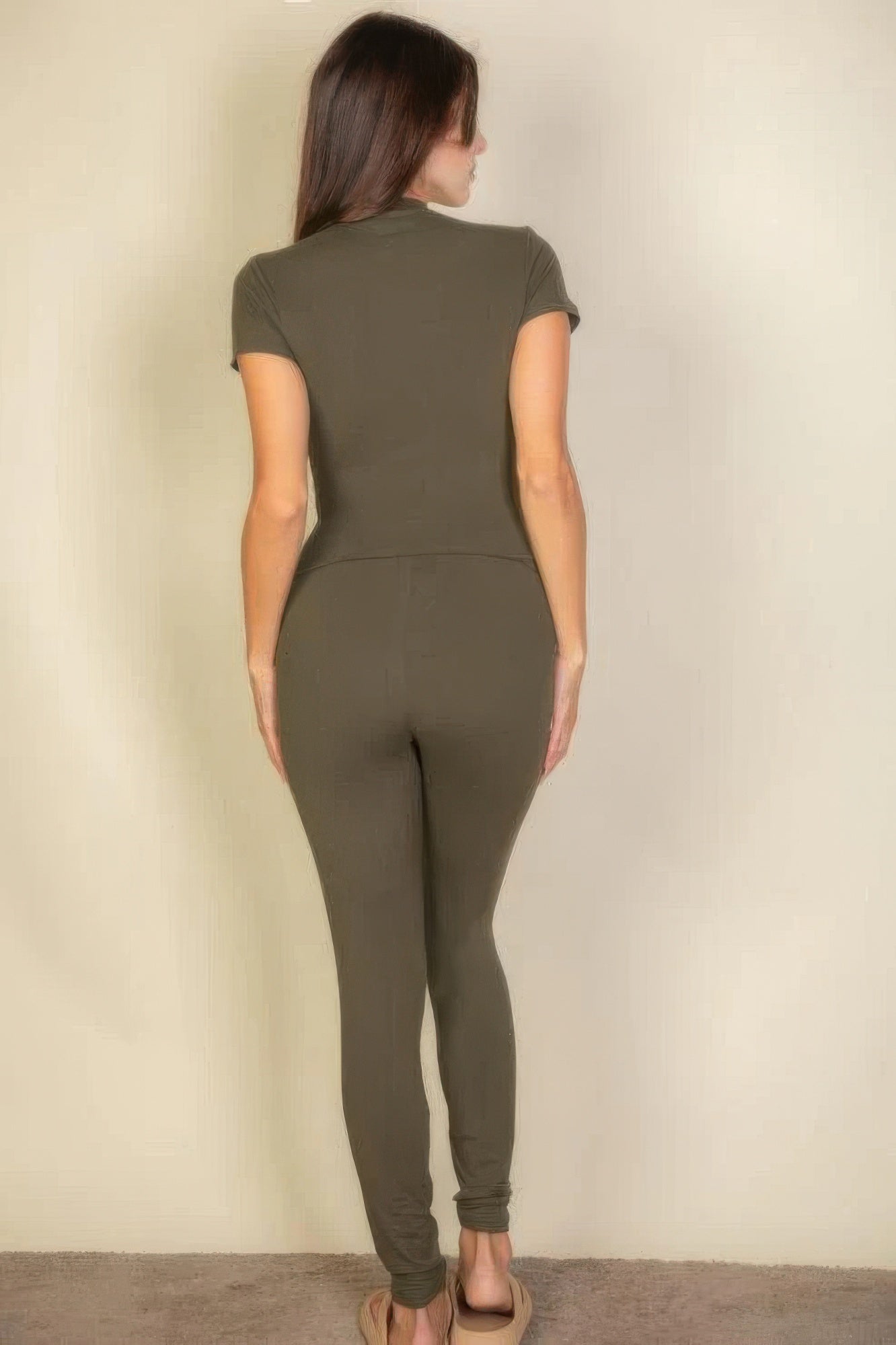 Essential Fit Short Sleeve Two-Piece Legging Set