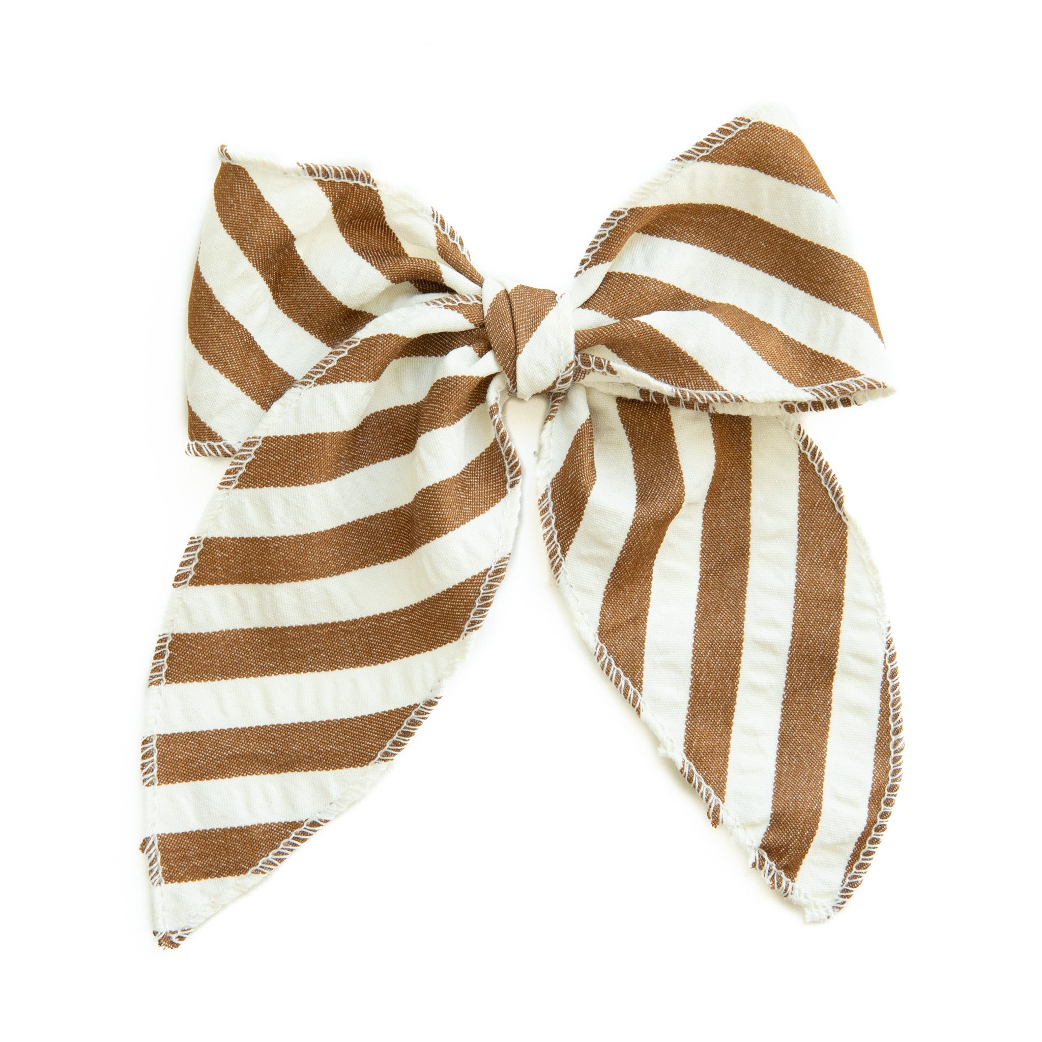 Russet Stripe - Darling Hair Bow