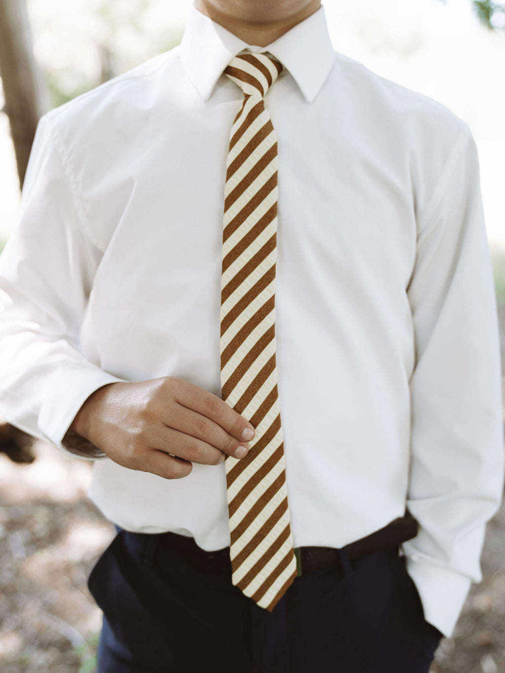 Russet Stripe - Youth Tie