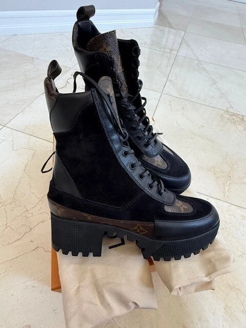 Louis Vuitton  Laureate Platform Desert Boots