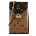 Louis Vuitton Vertical Zippy Metis Chain Wallet Reverse Monogram Banlieue91