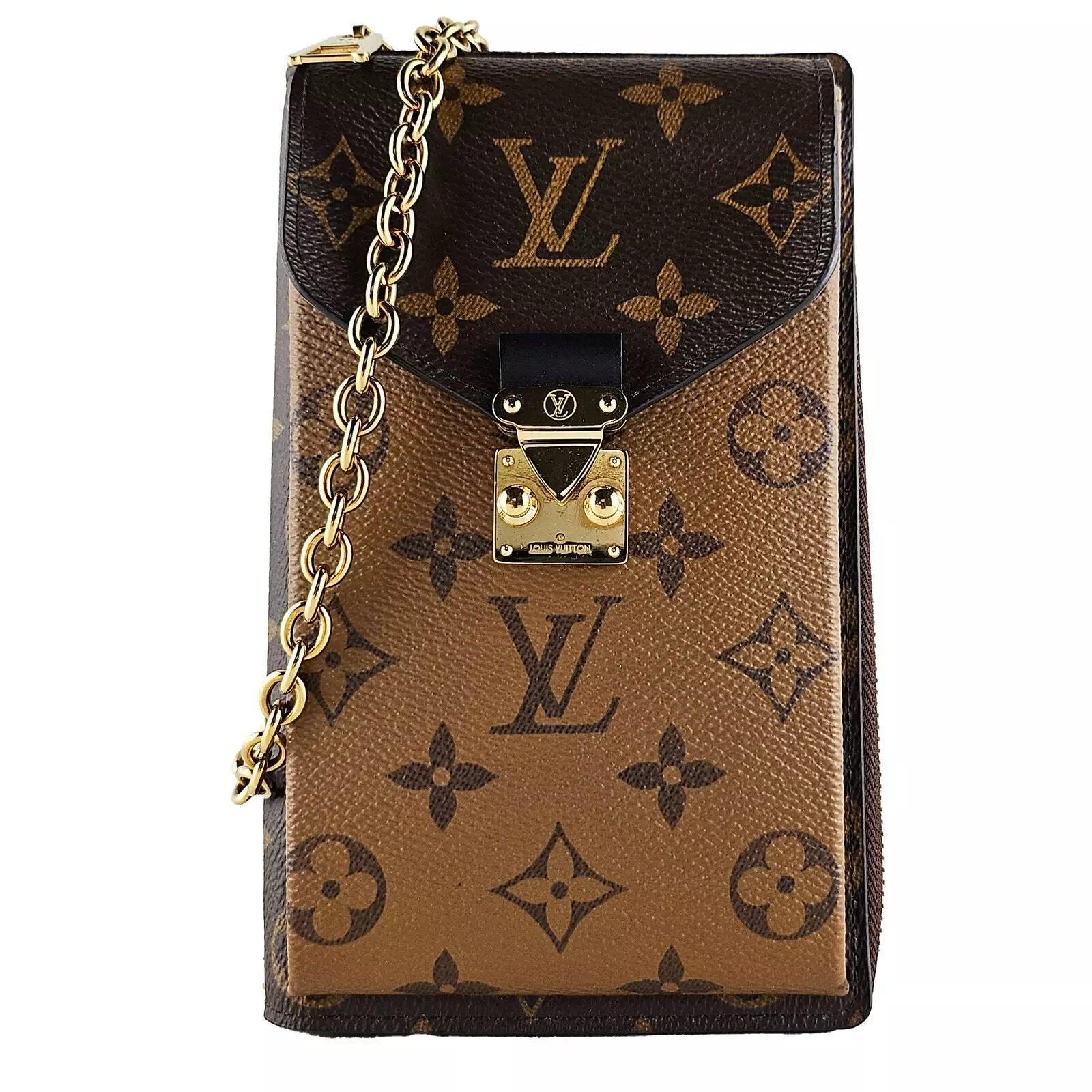 Louis Vuitton Vertical Zippy Metis Chain Wallet Reverse Monogram Banlieue91