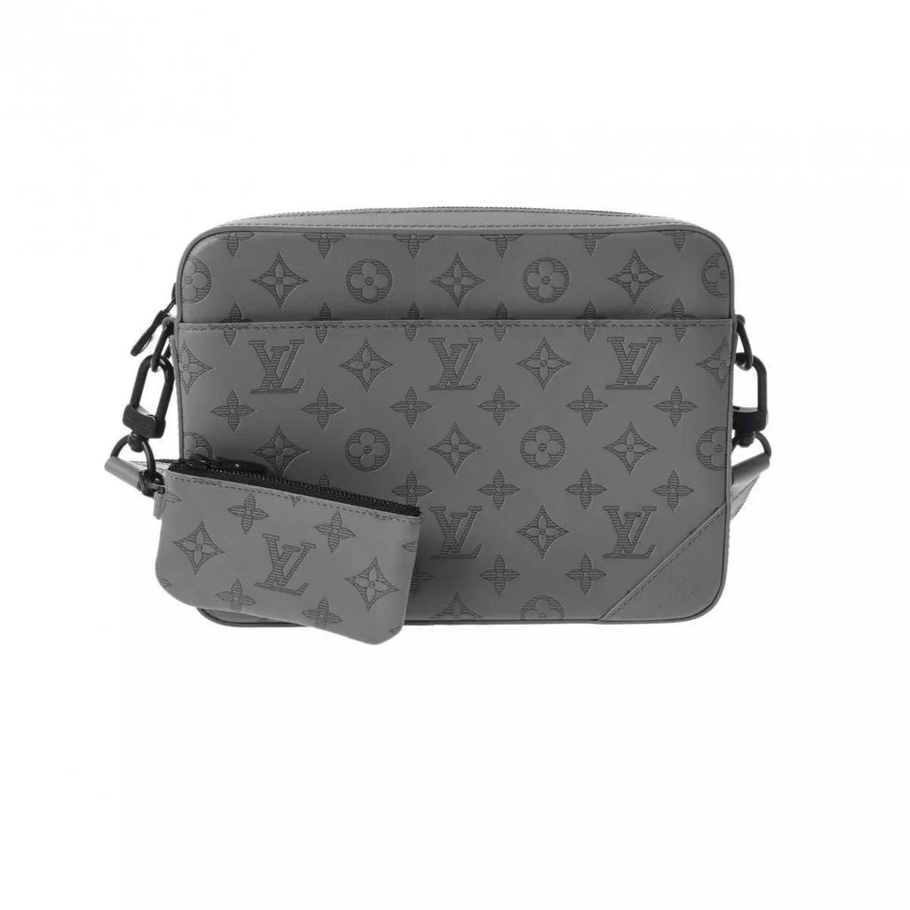 LOUIS VUITTON Monogram shadow Duo messenger Gray For Men Banlieue91
