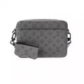 LOUIS VUITTON Monogram shadow Duo messenger Gray For Men Banlieue91