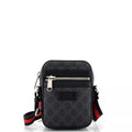 Gucci Web Strap Front Zip Messenger Bag GG Coated Canvas Banlieue91