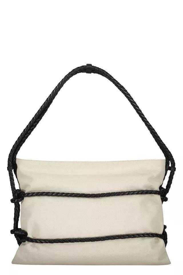 Bottega Veneta Quadronno canvas shoulder bag Banlieue91