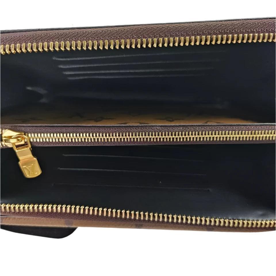 Louis Vuitton Vertical Zippy Metis Chain Wallet Reverse Monogram Banlieue91