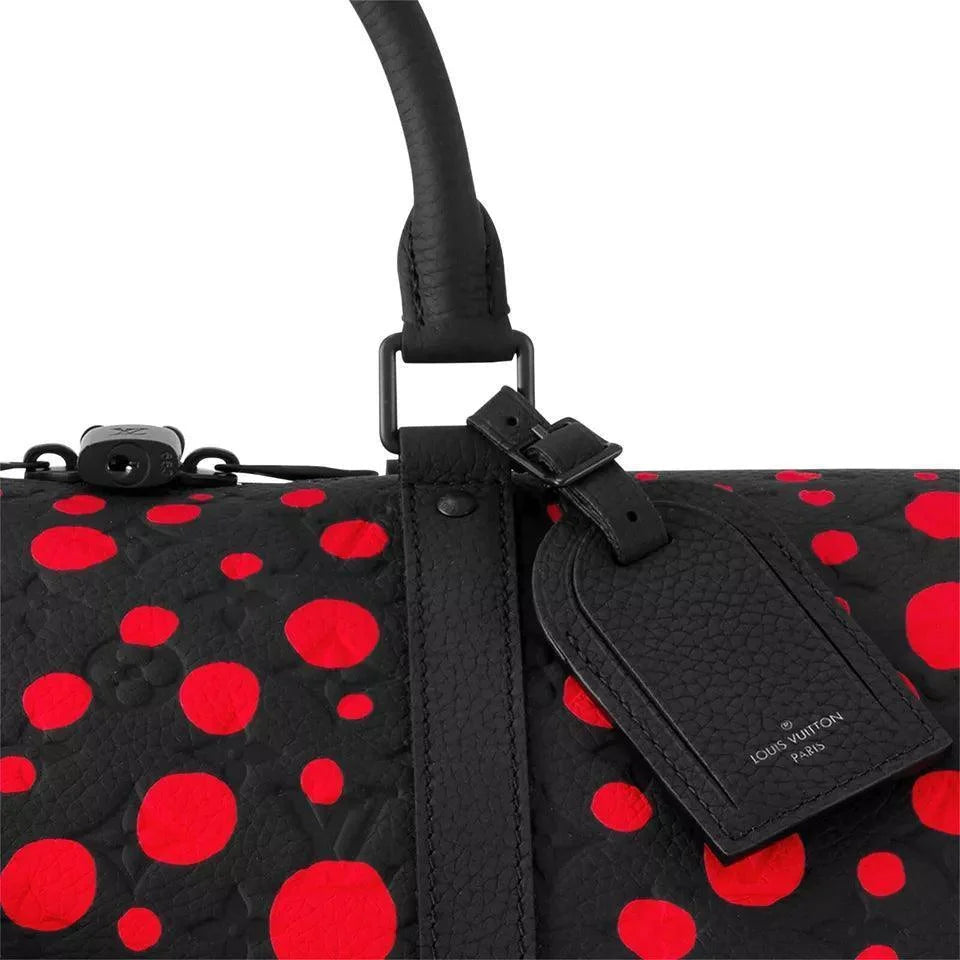 Louis Vuitton X YK Keepall 50 - Kusama Black with Red Spots Banlieue91