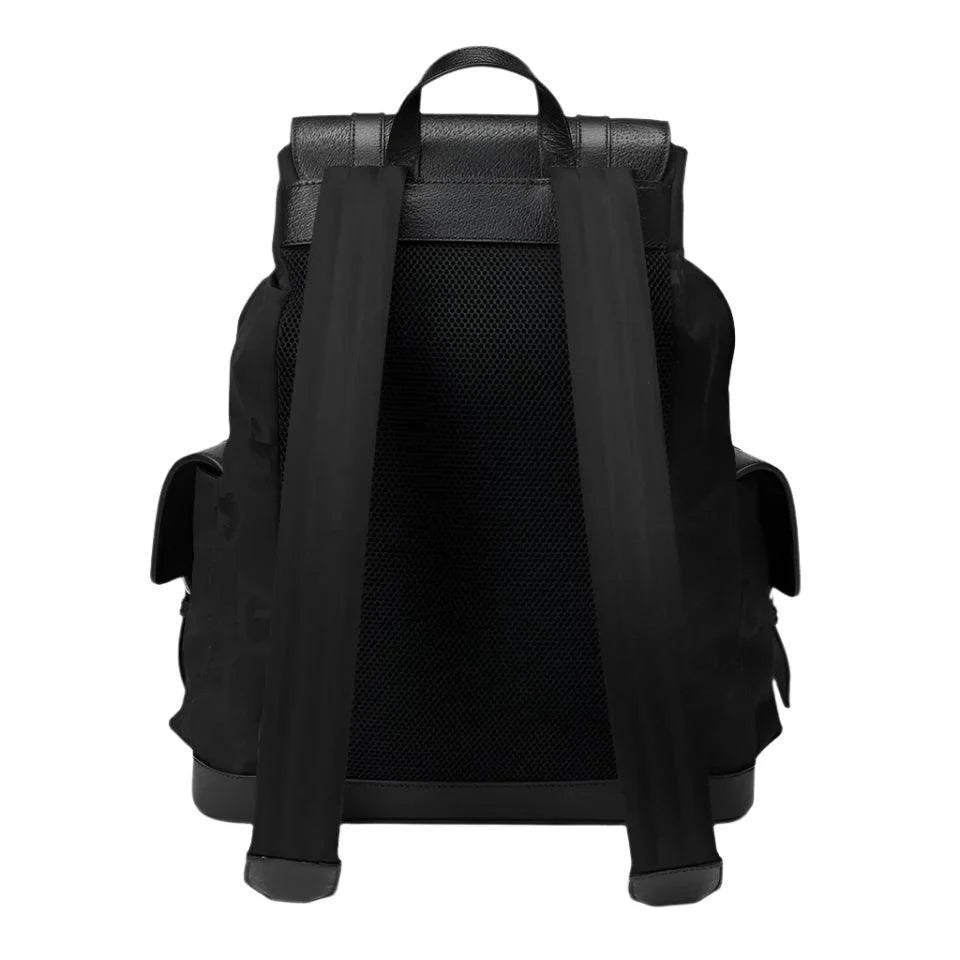 GUCCI BLACK SIGNATURE JUMBO GG CANVAS AND LEATHER BACKPACK Banlieue91