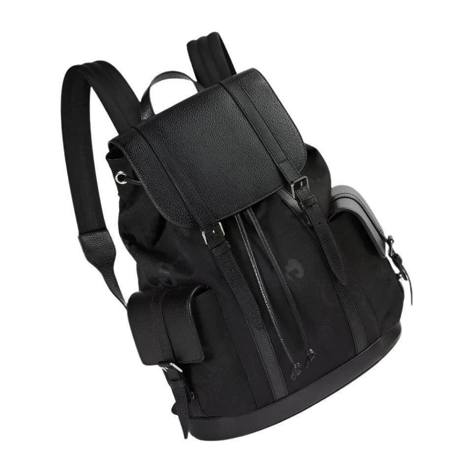 GUCCI BLACK SIGNATURE JUMBO GG CANVAS AND LEATHER BACKPACK Banlieue91