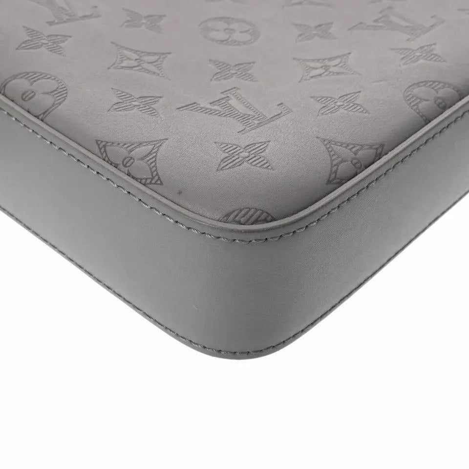 LOUIS VUITTON Monogram shadow Duo messenger Gray For Men Banlieue91