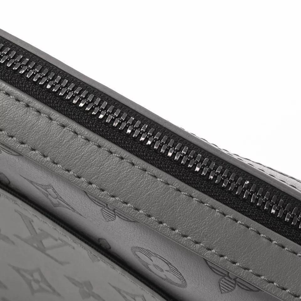 LOUIS VUITTON Monogram shadow Duo messenger Gray For Men Banlieue91