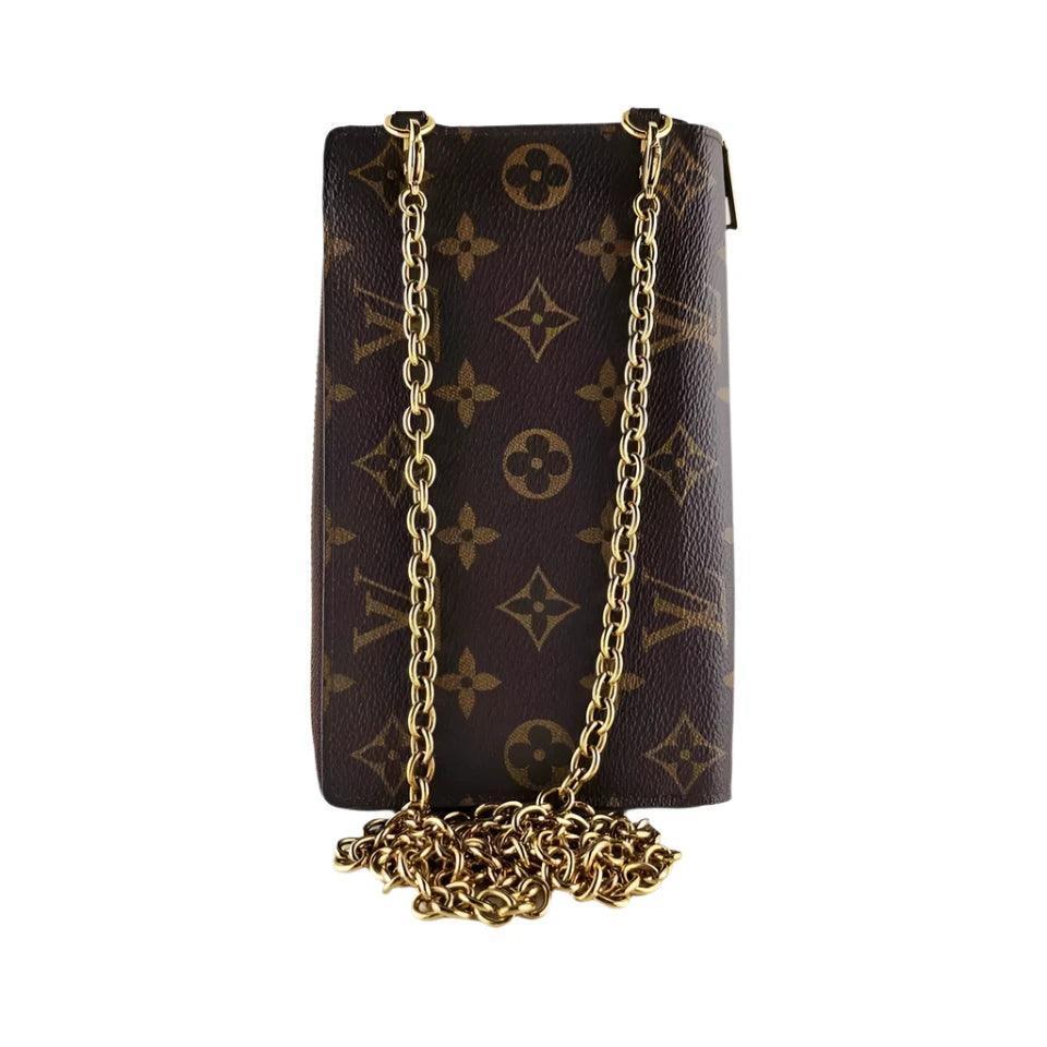Louis Vuitton Vertical Zippy Metis Chain Wallet Reverse Monogram Banlieue91