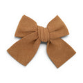 Tan Saddle - Petite Hair Bow