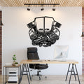 S85 V10 Metal Engine Block Wall Art  - MTEB-0003