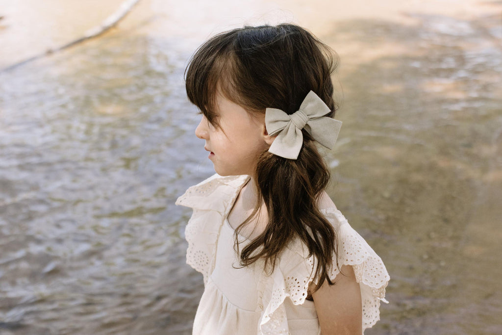 Sage - Petite Hair Bow