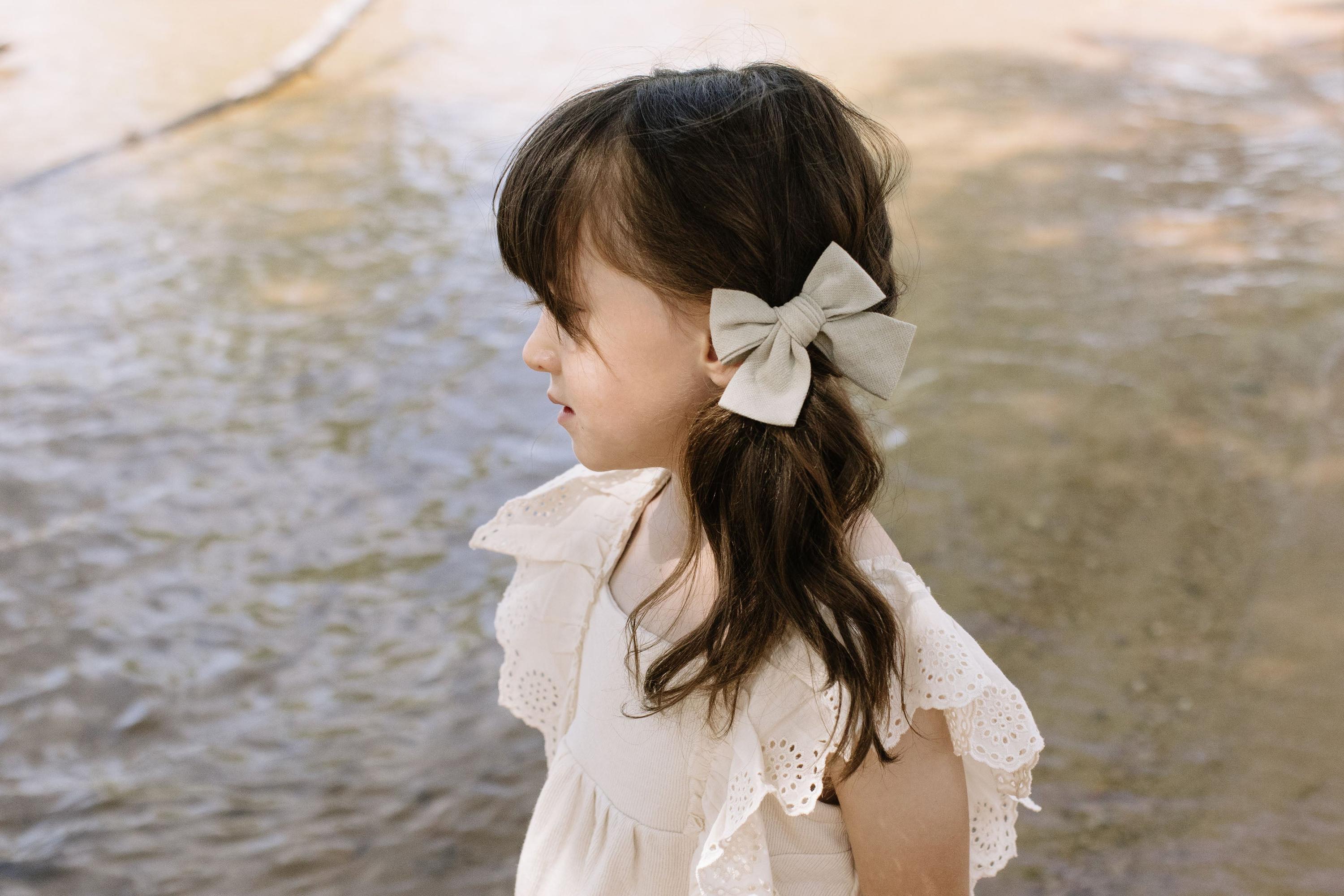 Sage - Petite Hair Bow