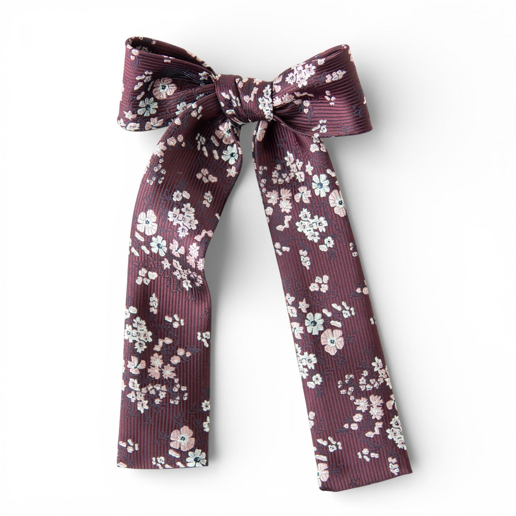 Sangria Floral - Lady Hair Bow