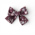 Sangria Floral - Petite Hair Bow