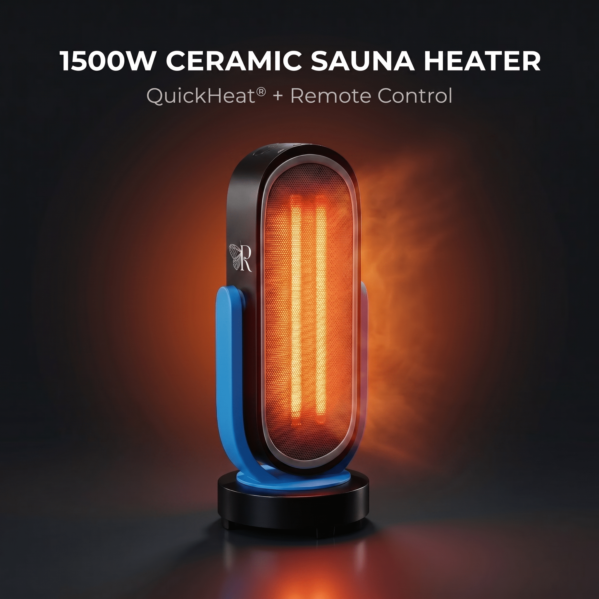 Sauna Heater – 1500W Ceramic Carbon QuickHeat® with Remote RevivPro