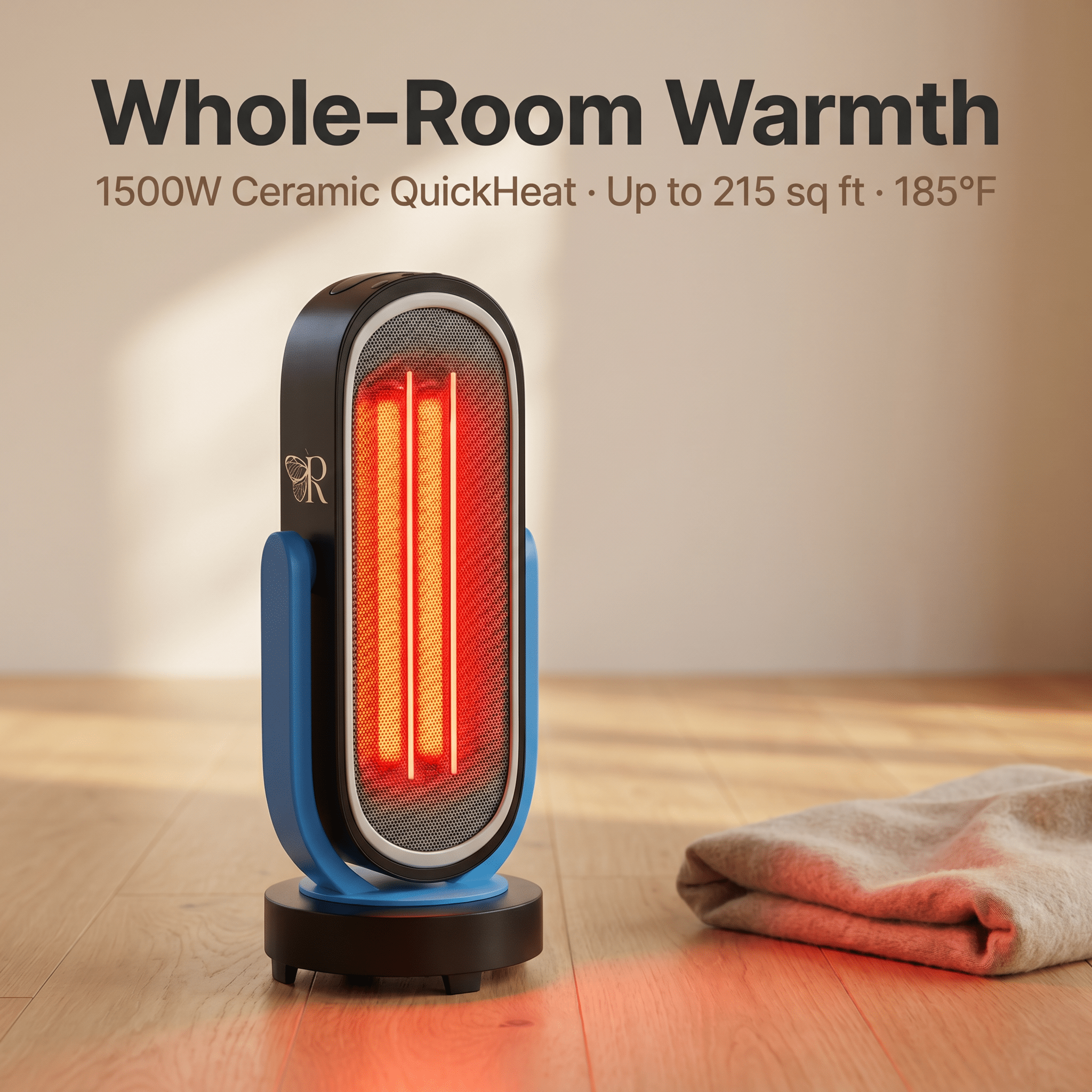 Sauna Heater – 1500W Ceramic Carbon QuickHeat® with Remote RevivPro