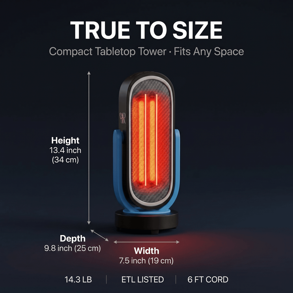 Sauna Heater – 1500W Ceramic Carbon QuickHeat® with Remote RevivPro