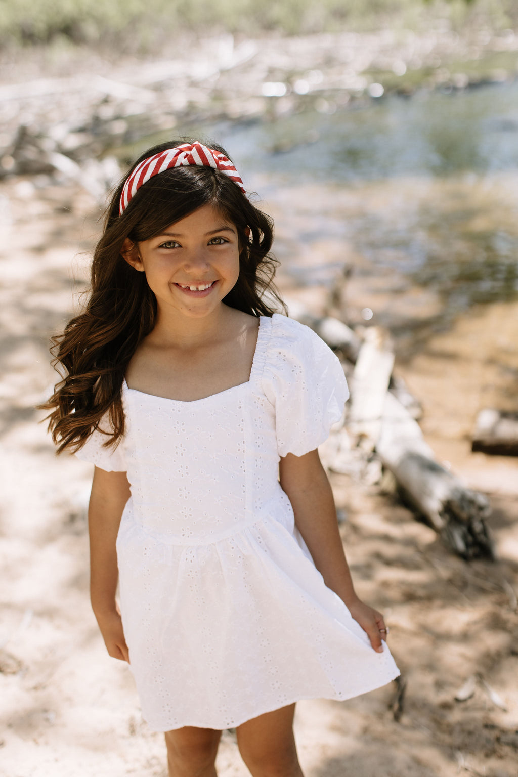 Scarlet Stripe Women's - Knotted Headband