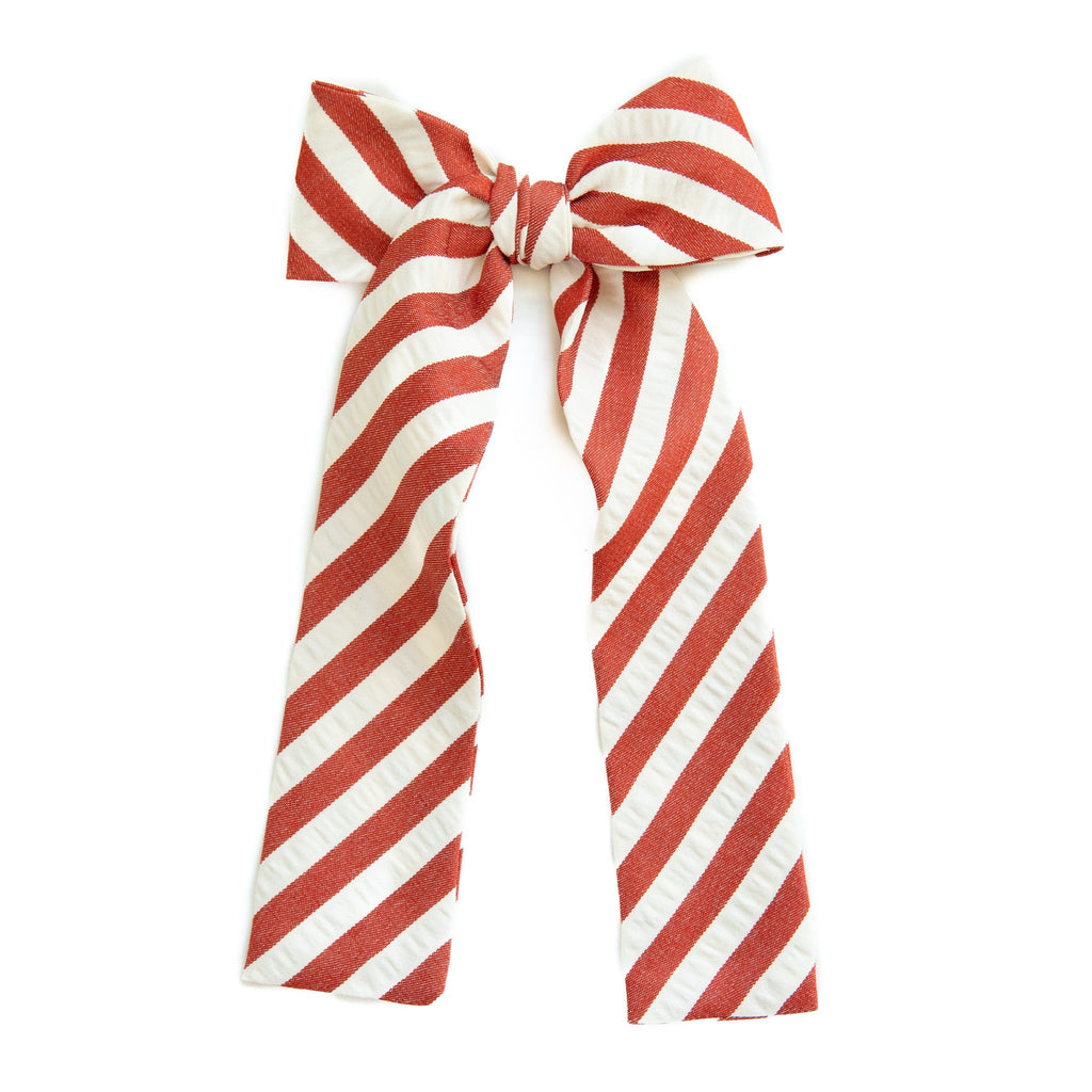 Scarlet Stripe - Lady Hair Bow