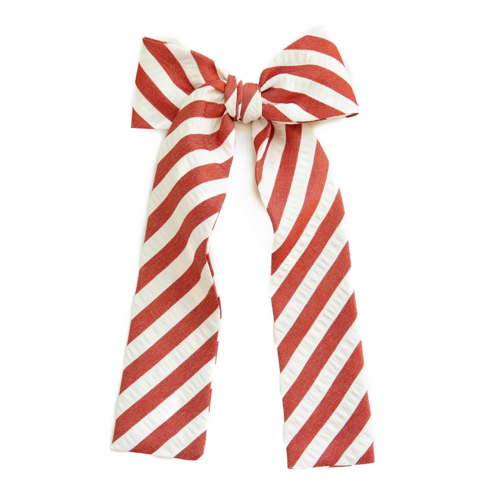 Scarlet Stripe - Lady Hair Bow