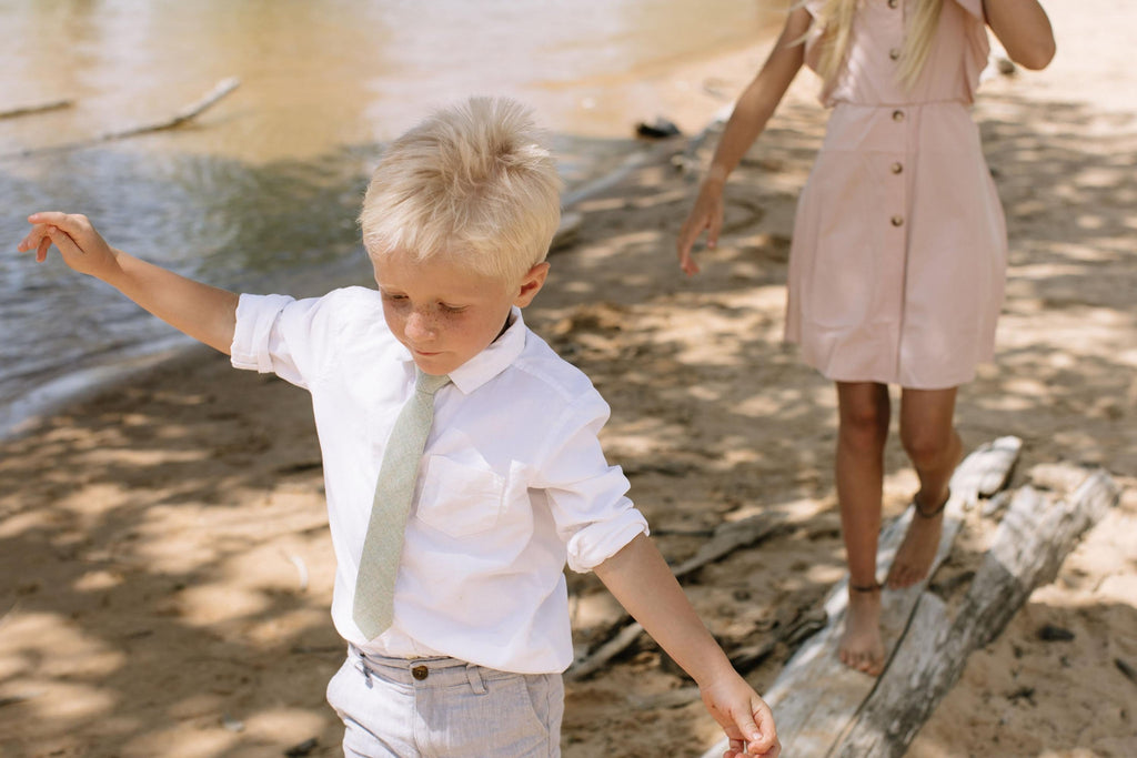 Sea Foam - Boys Tie