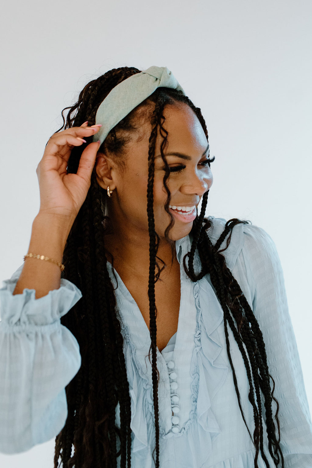 Sea Foam - Knotted Headband