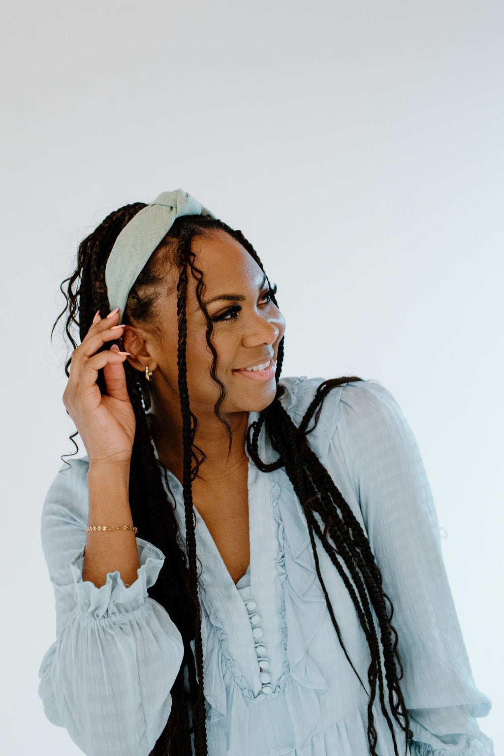 Sea Foam - Knotted Headband